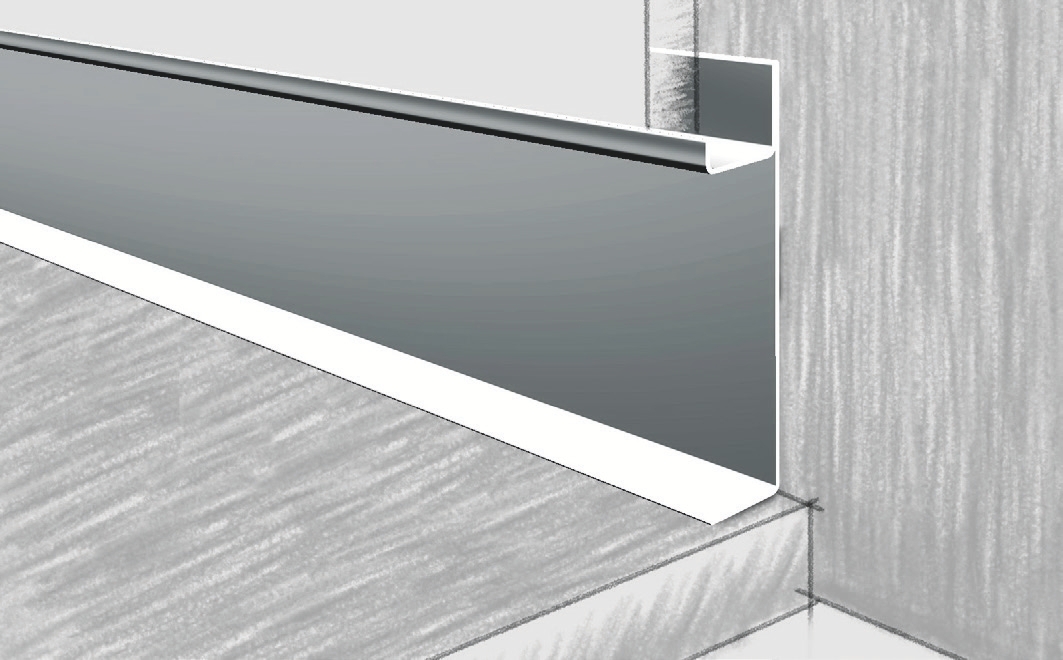 Плинтус из нержавеющей стали НП7