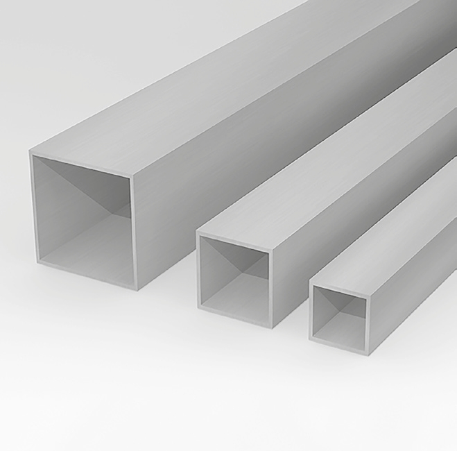 Труба алюминиевая квадратная, прямоугольная 
