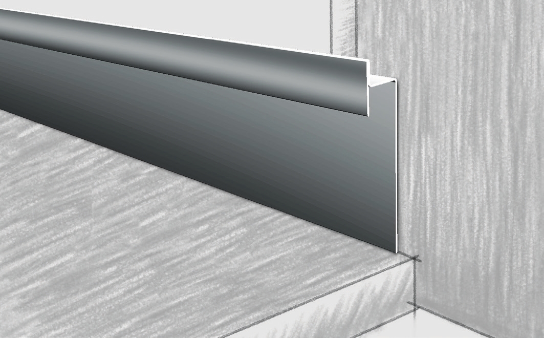 Плинтус из нержавеющей стали НП5